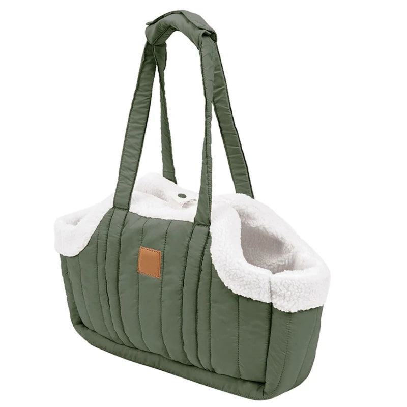 Pet Handbag Cats Carriers Bag Soft Big Capacity with Safety Strap Breathable Pet Carriers Sightseeing Bag