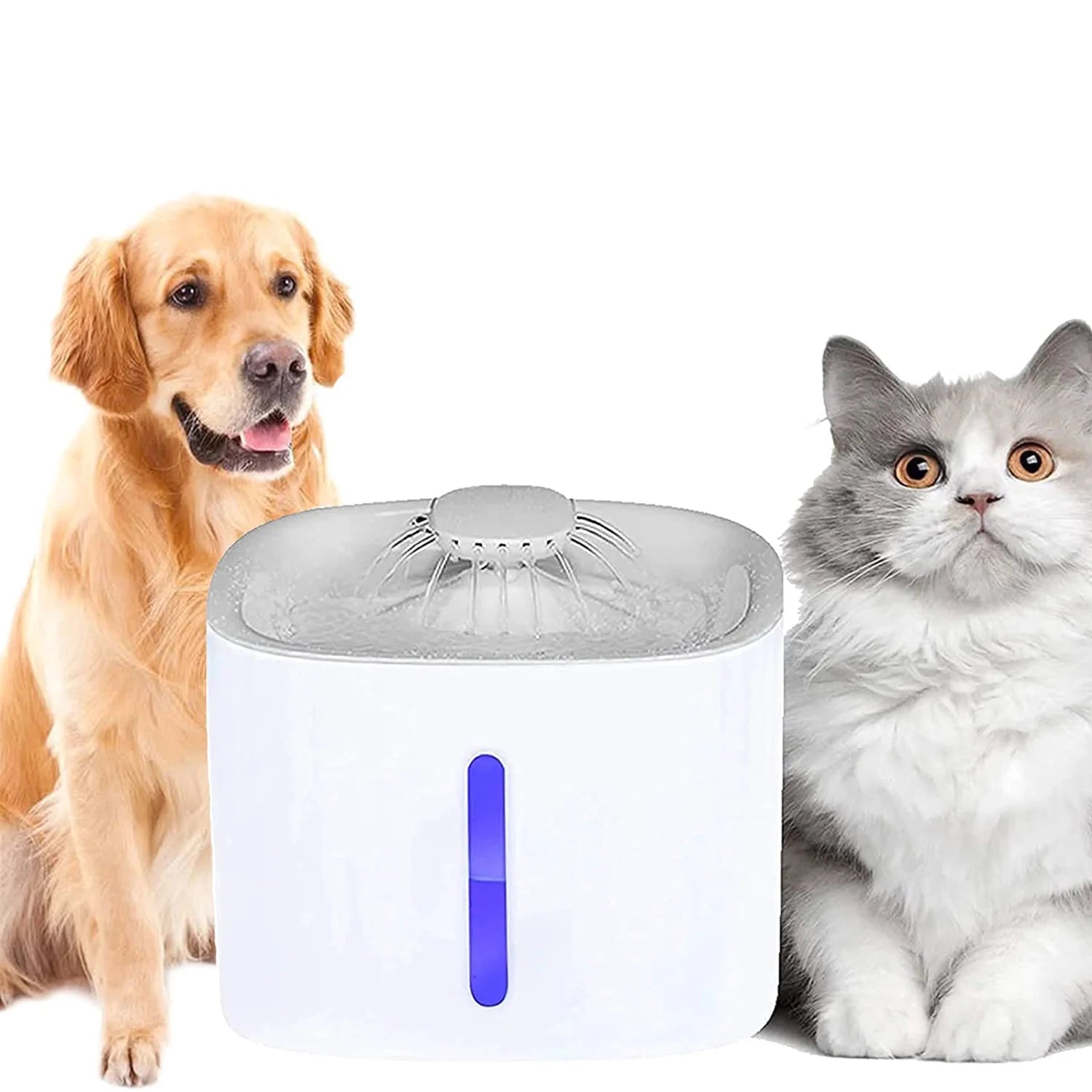 Pet Cat Water Fountain Automatic Cat Water Dispenser 3L Dog Pet Water Fountain Pump with LED Indicator and 3 Replacement Filter