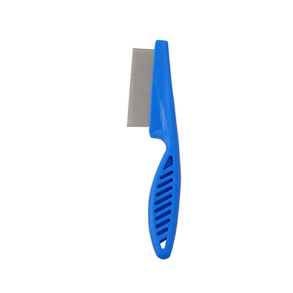 Pet Flea Comb for Cats and Dogs Tear Stain Fine Tooth Pet Eye Comb Brush Metal Tick Grooming Hair Comb for Puppy Dogs