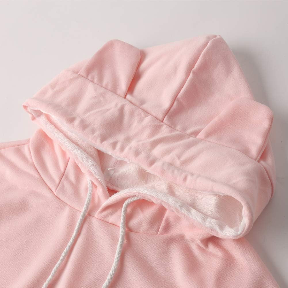 Unisex Pet Carrier Hoodie Cat Dog Pouch Holder Sweatshirt Shirt Top