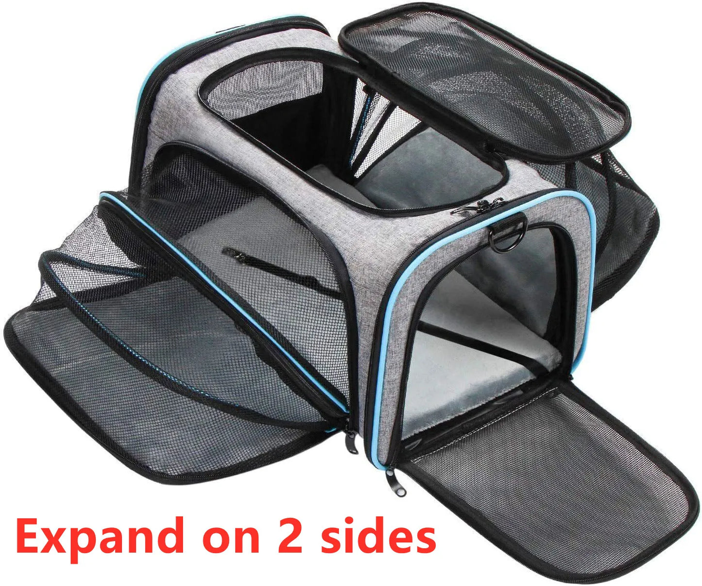 Pet Carriers Four Sides Expanded Dog Carriers Pet Car Travel Bag Expandable Pet Cat Puppy Dog Bag Slings Tote for Small Animals