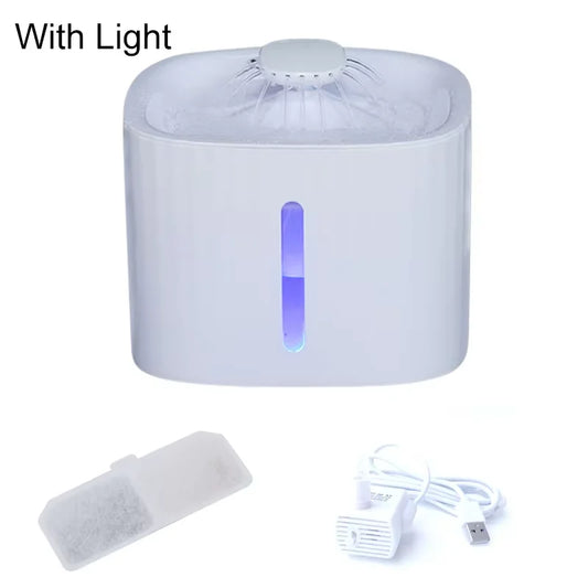 Pet Cat Water Fountain Automatic Cat Water Dispenser 3L Dog Pet Water Fountain Pump with LED Indicator and 3 Replacement Filter