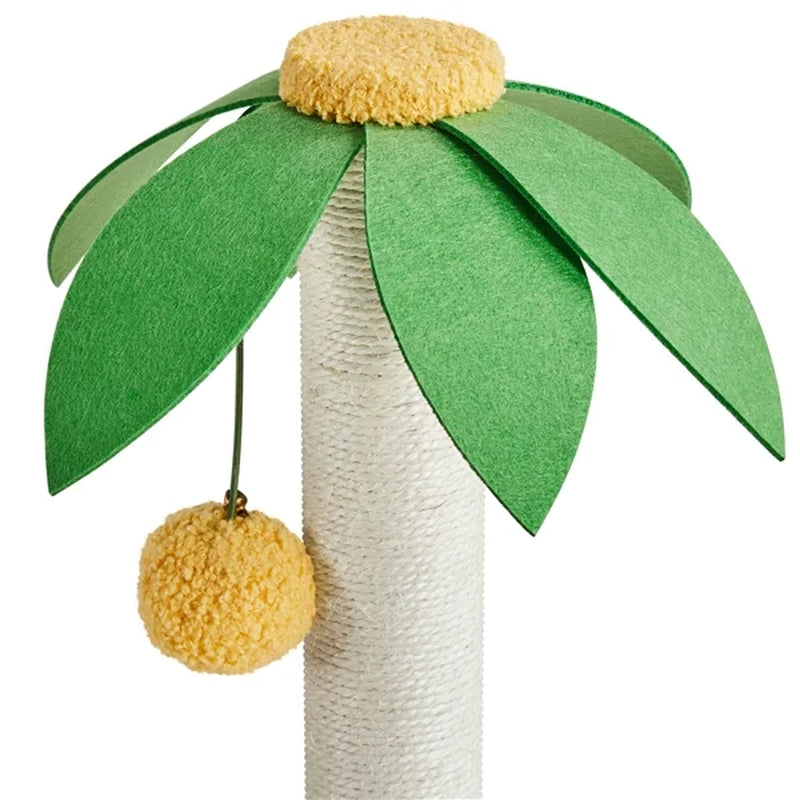 37-Inch Small Cat Tree Tower Kitten Tree for Cats/Kittens, Green/Yellow