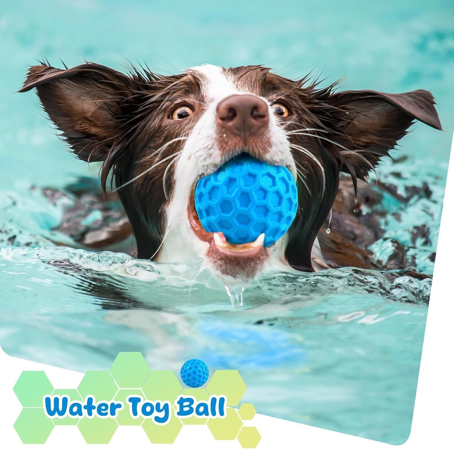 Indestructible Squeaky Dog Balls Dog Toys for Aggressive Chewers Large Medium Br