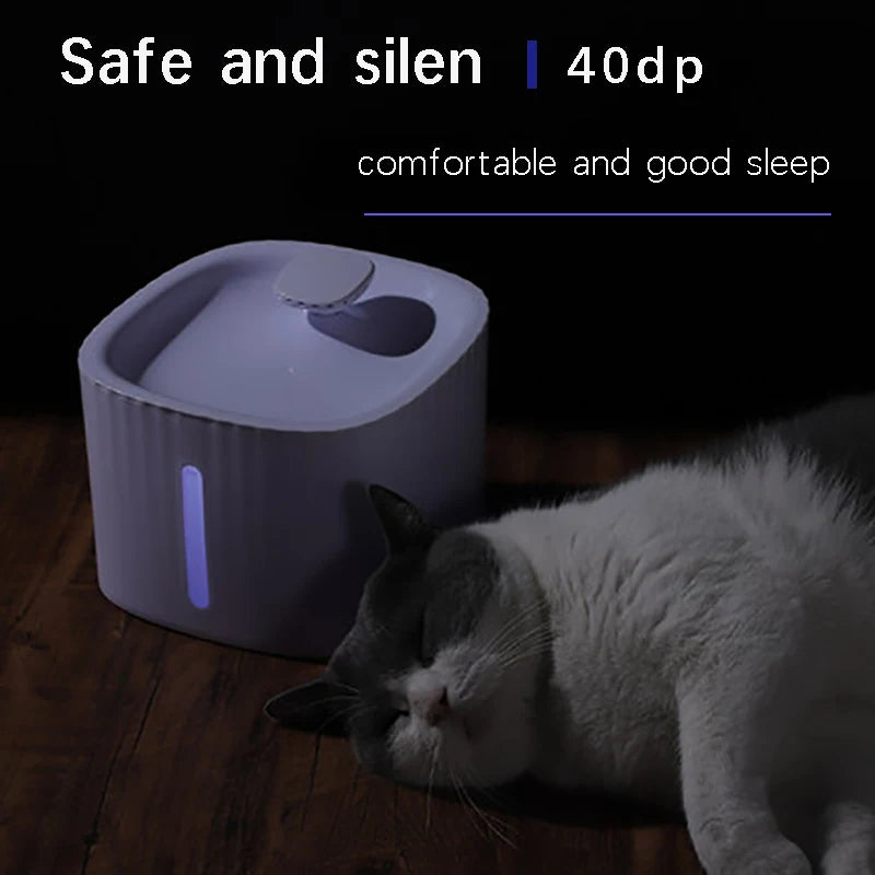 Pet Cat Water Fountain Automatic Cat Water Dispenser 3L Dog Pet Water Fountain Pump with LED Indicator and 3 Replacement Filter